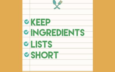 KEEP INGREDIENTS LISTS SHORT