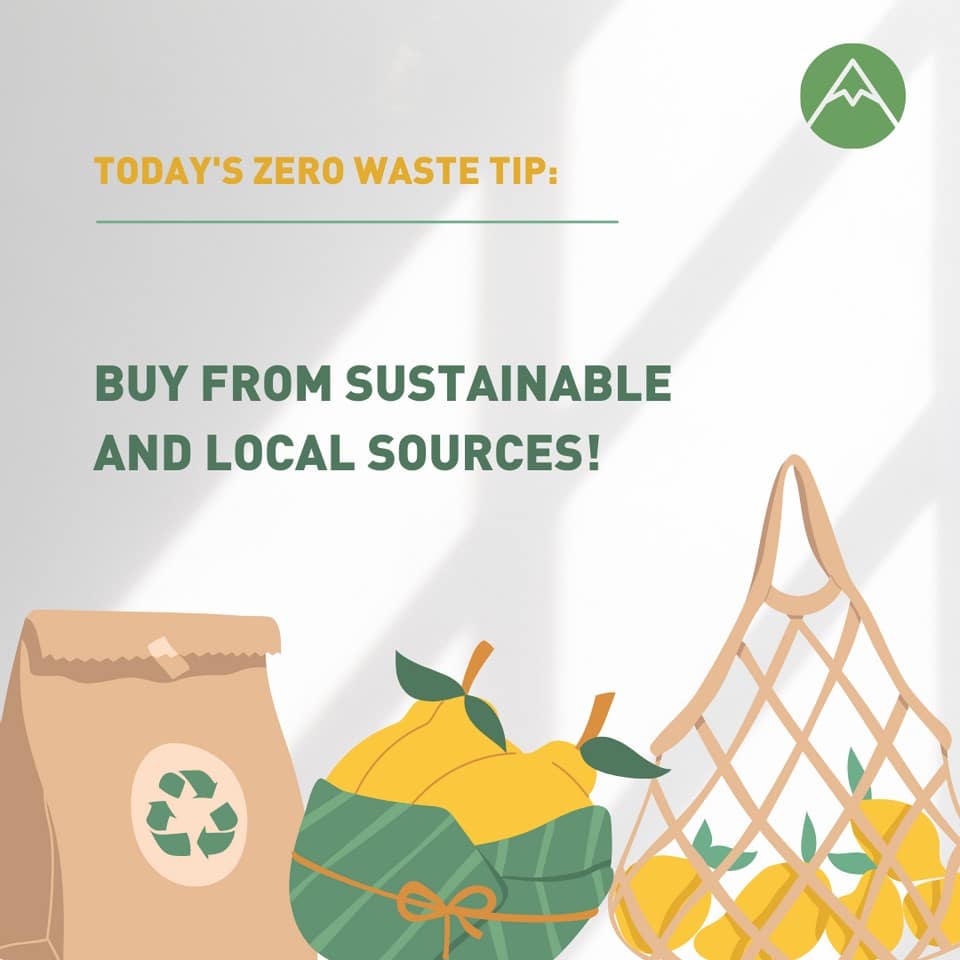 Buy from sustainable and local sources ! - Training All Elements Gland