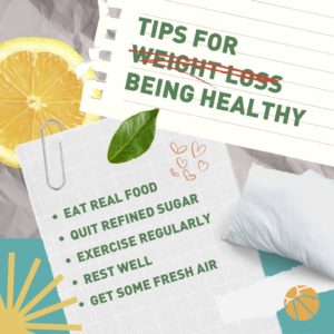 tips for being healthy