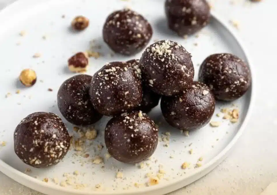 Bouchées énergétiques au beurre de cacahuète et au chocolat